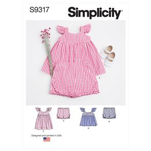 Simplicity Pattern 9317 Babies' Sportswear