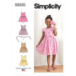 Simplicity Pattern 9320 Children Skirt Dress