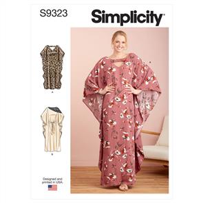 Simplicity Pattern 9323 Misses' Caftans