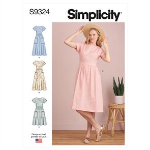 Simplicity Pattern 9324 Misses' Dresses