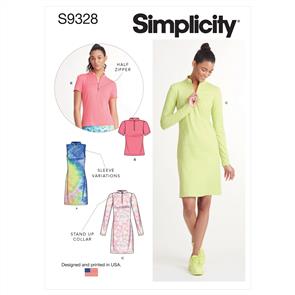 Simplicity Pattern 9328 Misses' Dress & Top