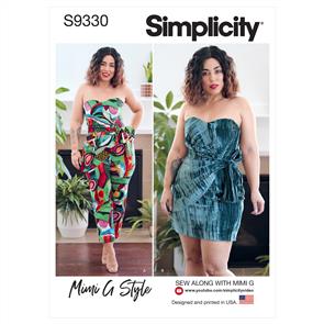 Simplicity Pattern 9330 Miss Jmpst & Dress