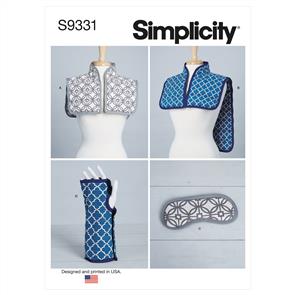 Simplicity Pattern 9331 Shldr & Wrist Wrap, Mask