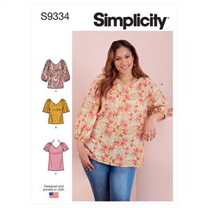 Simplicity Pattern 9334 Misses' & Women's Tops