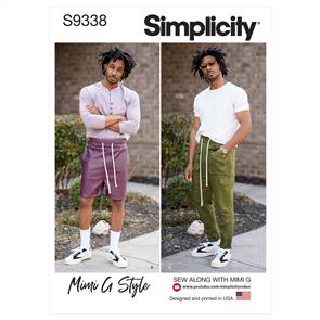 Simplicity Pattern 9338 Men's Pants Or Shorts