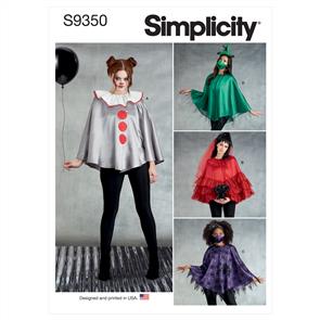 Simplicity Pattern 9350 Miss Poncho Cstume & Msk