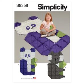Simplicity Pattern 9358 Fleece Rag Quilts