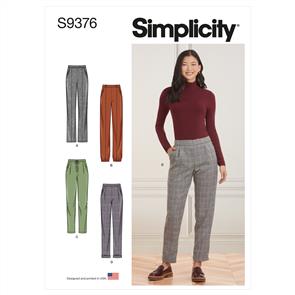 Simplicity Pattern 9376 Misses' Pull-On Trousers