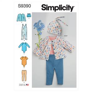 Simplicity Pattern 9390 Babies' Knit Layette