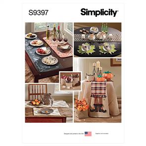 Simplicity Pattern 9397 Autumn Table Accessories