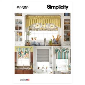 Simplicity Pattern 9399 Roman Shades & Valances