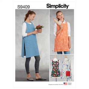 Simplicity Pattern 9409 Misses' Aprons