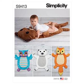 Simplicity Pattern 9413 Baby Tummy Animal Mats