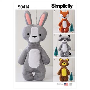 Simplicity Pattern 9414 Stuffed Animals