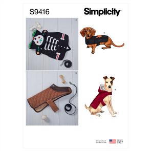Simplicity Pattern 9416 Dog Coats