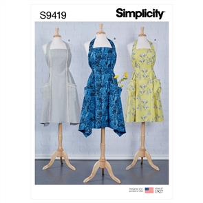Simplicity Pattern 9419 Misses' Aprons