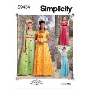 Simplicity Pattern 9434 Miss/Plus Regency Dress