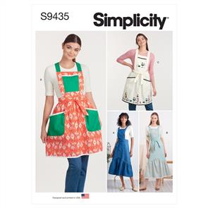 Simplicity Pattern 9435 Misses' Aprons