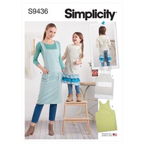 Simplicity Pattern 9436 Adult & Child Aprons