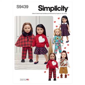 Simplicity Pattern 9439 Doll Clothes