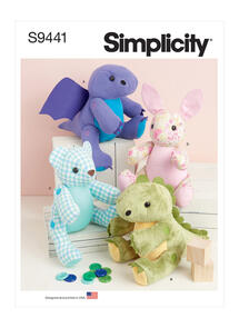 Simplicity Sewing Pattern 13" Plushies