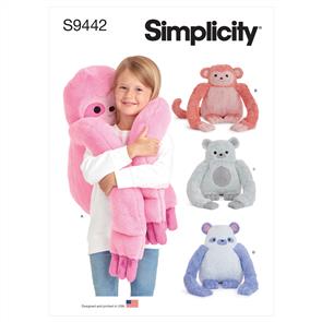 Simplicity Pattern 9442 Hugging Plush Animals
