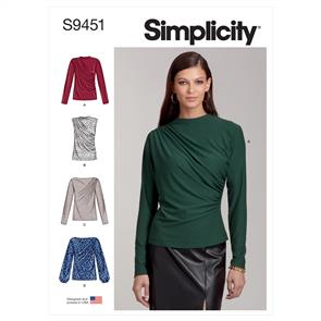 Simplicity Pattern 9451 Misses' Knit Tops