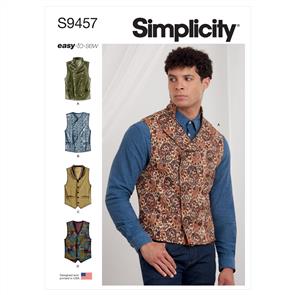 Simplicity Pattern 9457 Men's Vests
