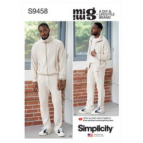 Simplicity Pattern 9458 Men's Knit Jacket & Pant