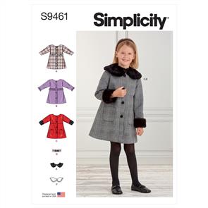 Simplicity Pattern 9461 Children's Coat