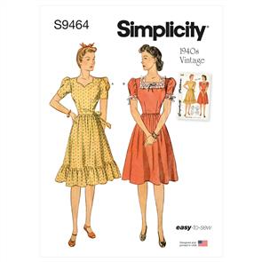 Simplicity Pattern 9464 Misses' Dress