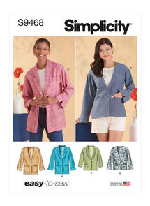 Simplicity Sewing Pattern Misses' Unlined Jacket