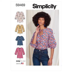 Simplicity Pattern 9469 Misses' Tops