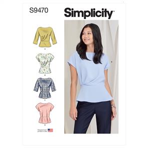 Simplicity Pattern 9470 Misses' Tops