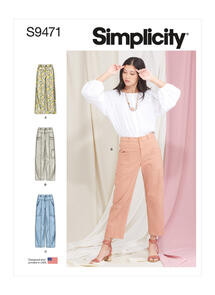 Simplicity Sewing Pattern Misses' Pants