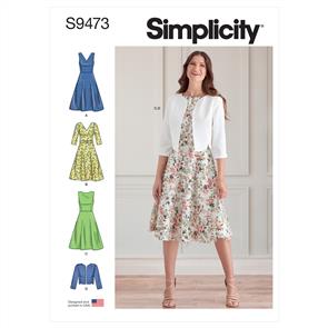 Simplicity Pattern 9473 Misses' Dresses & Jacket