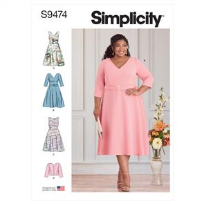 Simplicity Pattern 9474 Women's Dresses & Jacket