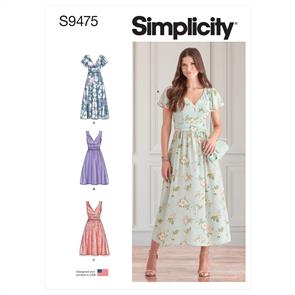 Simplicity Pattern 9475 Misses' Dresses