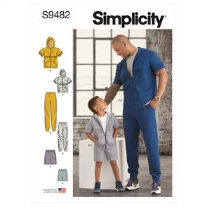Simplicity Pattern 9482 Boys' & Men's Tracksuit
