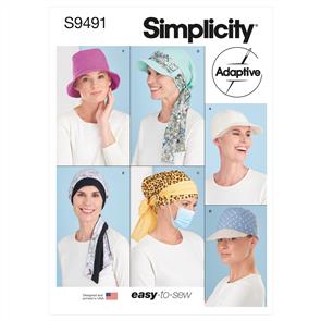 Simplicity Pattern 9491 Chemo Head Coverings