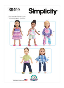 Simplicity Sewing Pattern 18" Doll Clothes