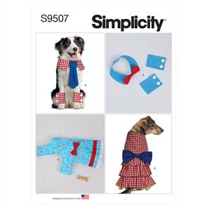 Simplicity Pattern 9507 Pet Collars, Cuffs and Dresses