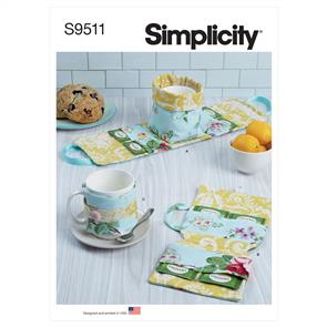 Simplicity Pattern 9511 Mug Case, Tea Bag Case, Mug Cozy