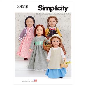 Simplicity Pattern 9516 18" Doll Clothes