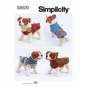 Simplicity Pattern 9520 Dog Coats