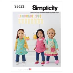 Simplicity Pattern 9523 18" Doll Clothes