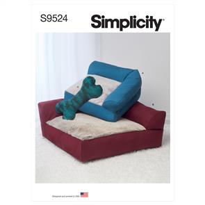 Simplicity Pattern 9524 Pet Beds and Stuffed Pillow Toy