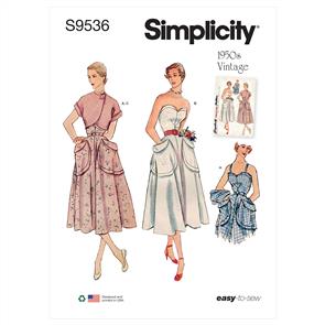 Simplicity Pattern 9536 Misses' Sundress and Bolero