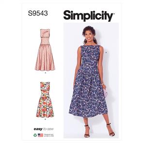 Simplicity Pattern 9543 Misses' Dresses