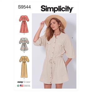 Simplicity Pattern 9544 Misses' Dresses and Jumpsuit